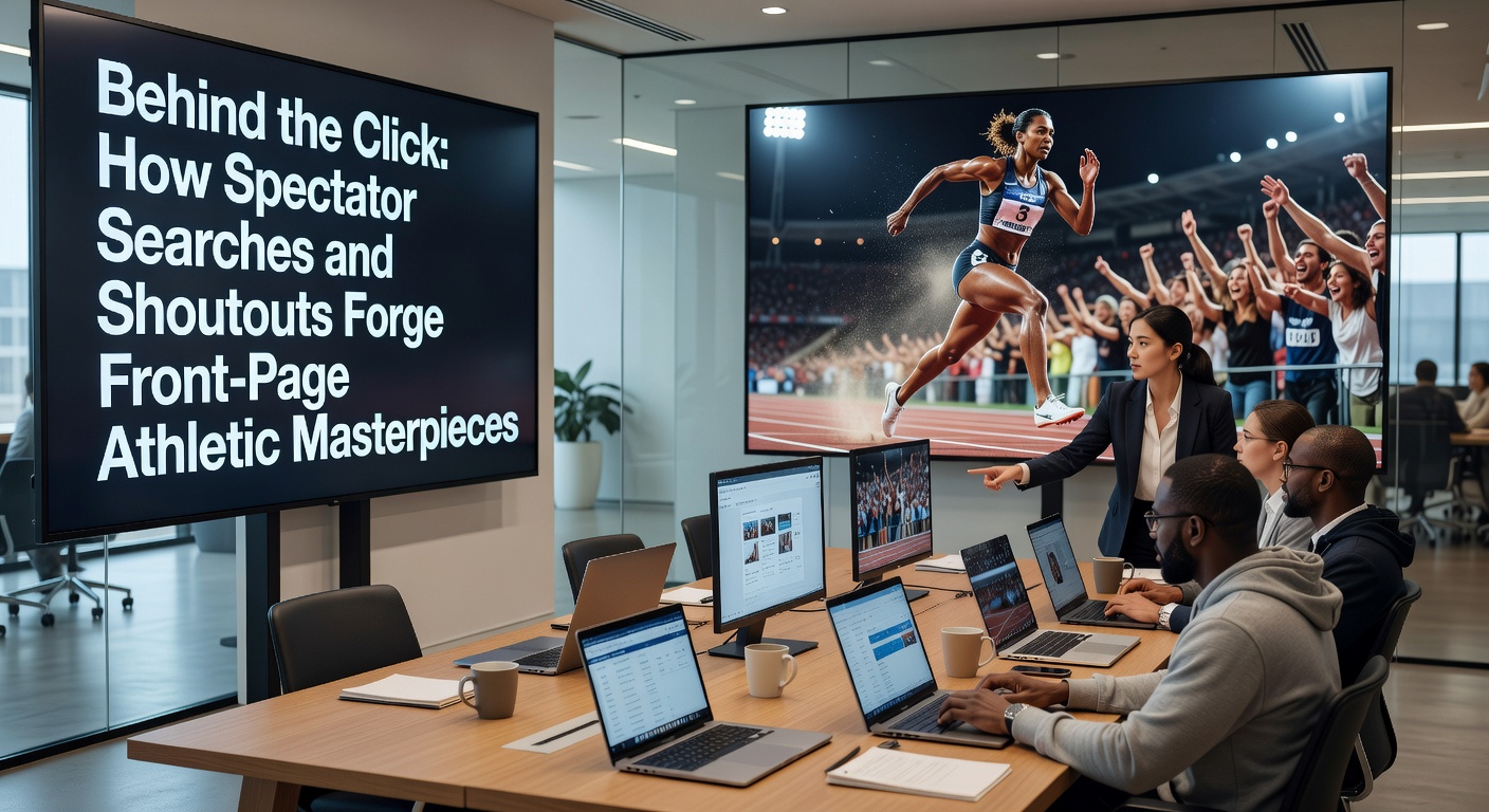 Data visualization dashboard showing search trends and comment spikes elevating sports videos to homepage prominence