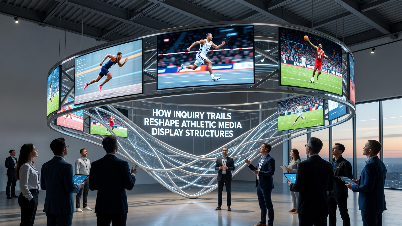 Diagram showing user search paths influencing sports media layouts on athletic platforms