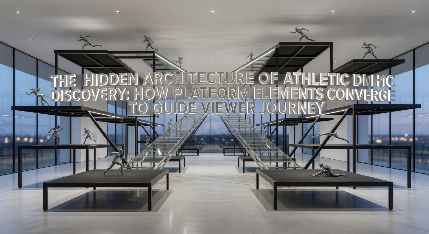 Detailed view of user comment threads and search result panels converging on an athletic media collection interface